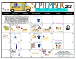 September Activity Calendar 